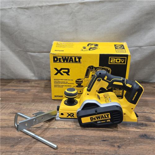 AS-IS DEWALT 20-Volt MAX XR Lithium-Ion Cordless Brushless 3-1/4 in. Planer (Tool-Only)