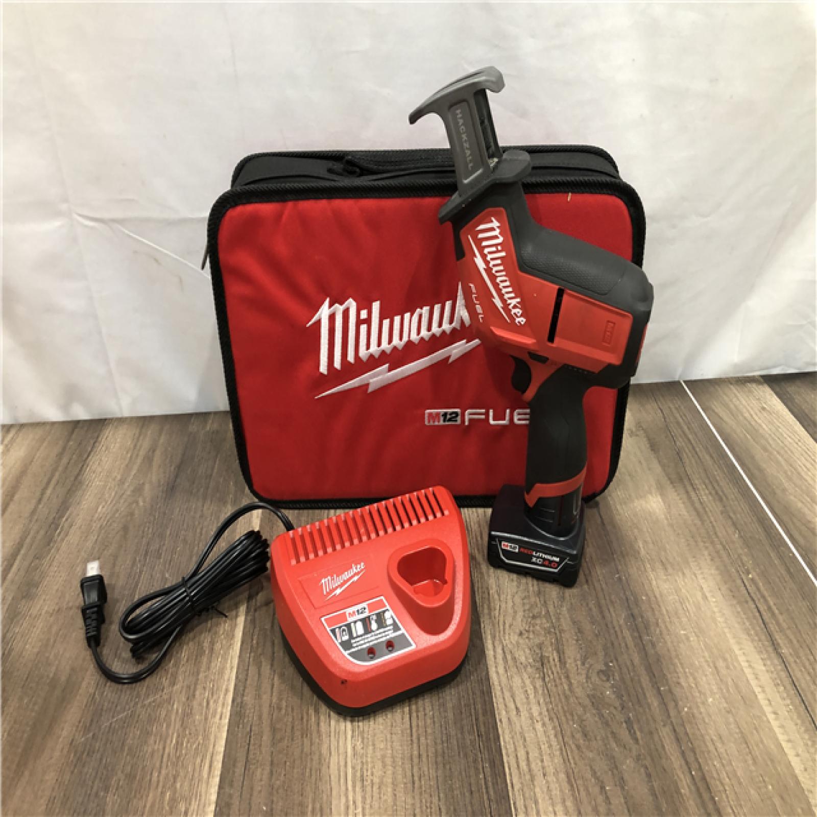 AS-IS Milwaukee FUEL 12V Lithium-Ion Brushless Cordless HACKZALL Reciprocating Saw Kit