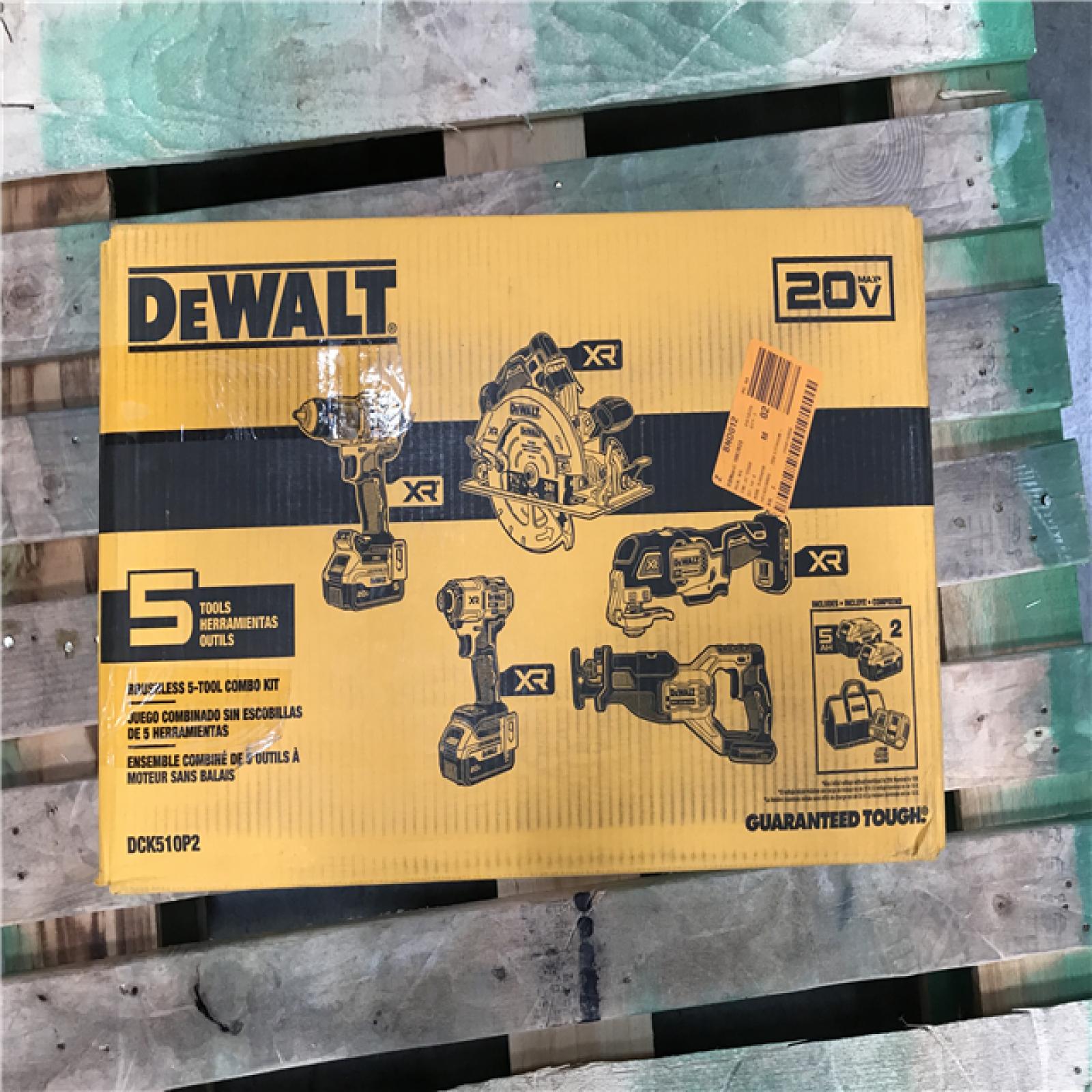 CALIFORNIA AS-IS DeWALT Brushless 5-Tool Combo Kit