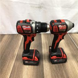 AS-IS Milwaukee 18V Lithium-Ion Cordless Drill Driver/Impact Driver Combo Kit