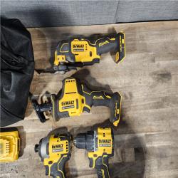 HOUSTON LOCATION - AS-IS DEWALT 4 TOOL COMBO KIT W/ (2) BATTERY & CHARGER