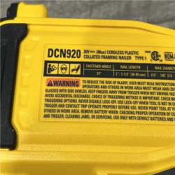 AS-IS DEWALT 20-Volt 21° Cordless Framing Nailer (Tool-Only)