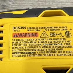 AS-IS DEWALT ATOMIC 20V MAX Cordless Brushless Oscillating Multi Tool Kit