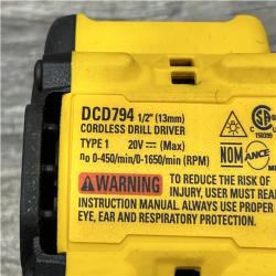AS-IS DEWALT Atomic 20V Lithium-Ion Cordless Compact 1/2 in. Drill/Driver Kit