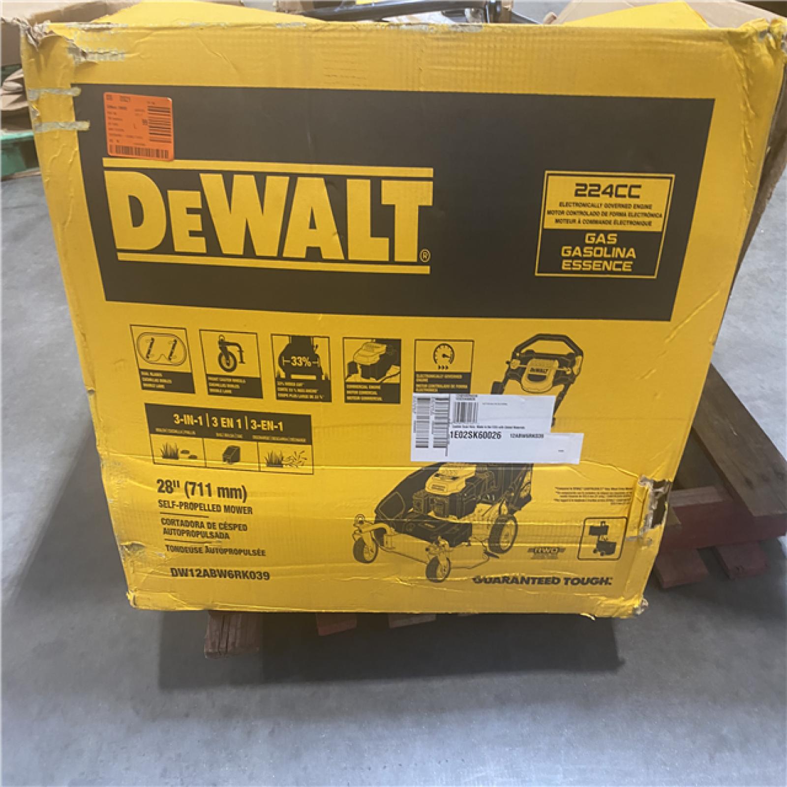 Dallas Location - As-Is  Shop DEWALT 28 in. 224cc  Gas Lawn Mower