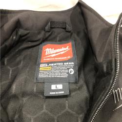 AS-IS Milwaukee Men's Large M12 12V Lithium-Ion Cordless TOUGHSHELL Black Heated Jacket (Jacket/Charger Only)