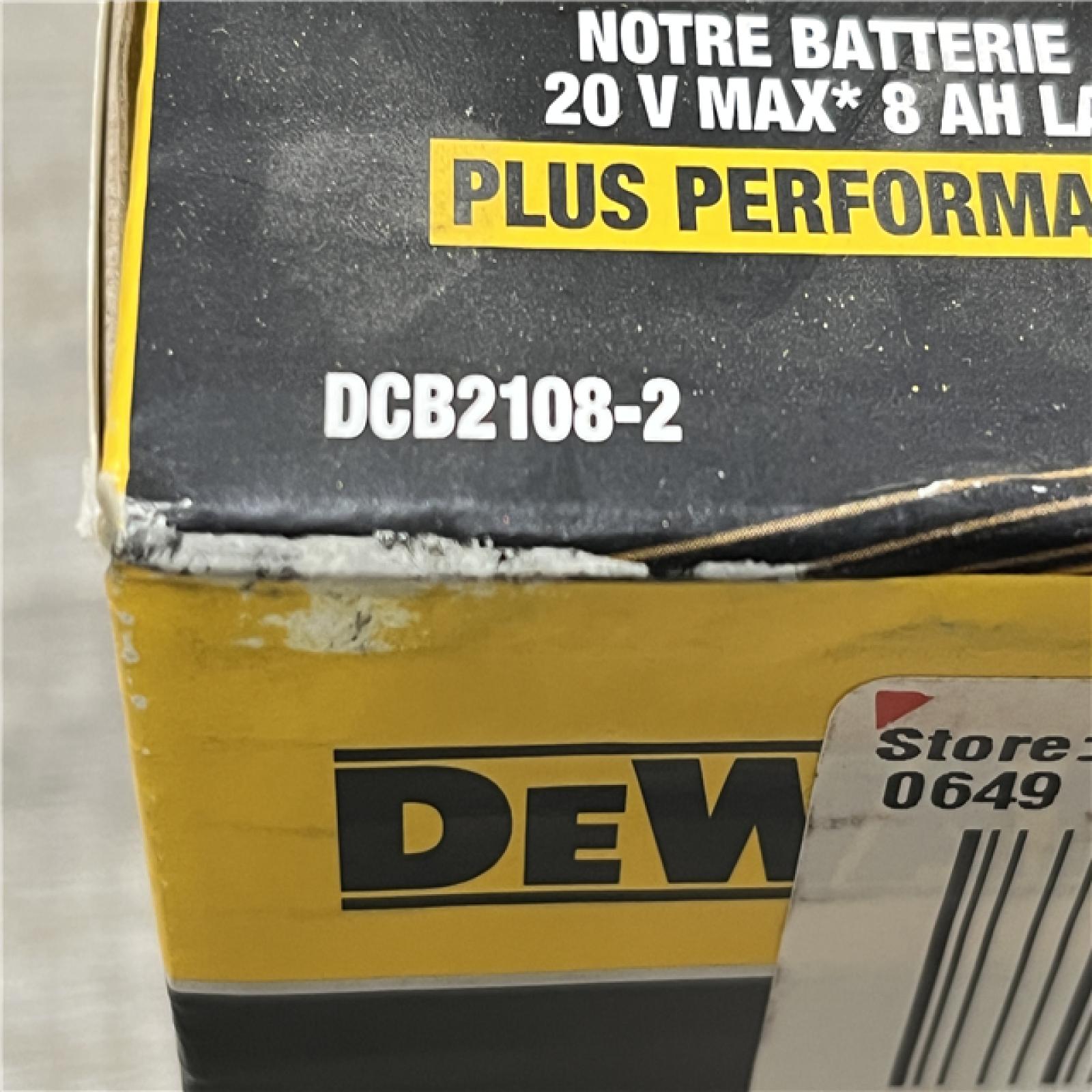 NEW - DEWALT 20V MAX XR Lithium-Ion 8.0 Ah Battery Pack (2-Pack)