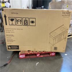 DALLAS LOCATION - Home Decorators Collection Aberdeen 72 in. Double Sink Black Bath Vanity with Carrara Marble Top (Assembled)
