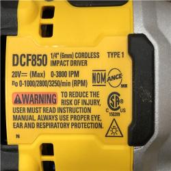 AS-IS DEWALT ATOMIC 20V MAX Lithium-Ion Cordless 1/4 in. Brushless Impact Driver Kit