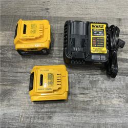 AS-IS DEWALT 20V MAX Lithium-Ion Battery Kit with 5.0Ah and 2.0Ah Battery and Charger