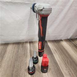 AS-IS- Milwaukee M12 12V Lithium-Ion Cordless PEX Expansion Tool Kit with (2) 1.5 Ah Batteries  (3) Expansion Heads and Hard Case