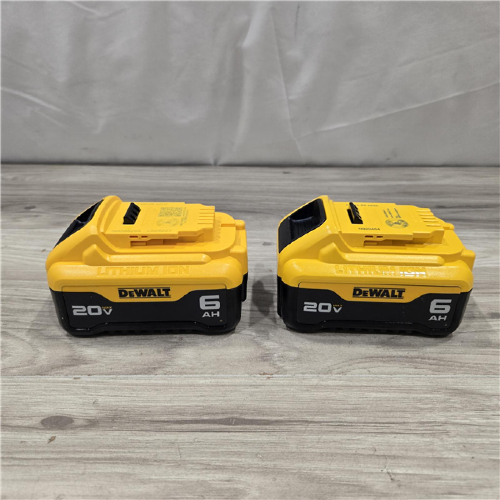 AS-IS DEWALT DCB206-2 6.0Ah 20V MAX Battery (2 Pack)