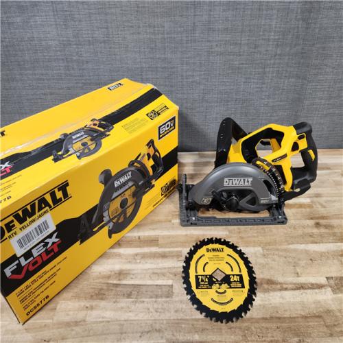 HOUSTON LOCATION - AS-IS (APPEARS LIKE NEW) DEWALT FLEXVOLT 60V MAX Cordless Brushless 7-1/4 in. Wormdrive Style Circular Saw (Tool Only)