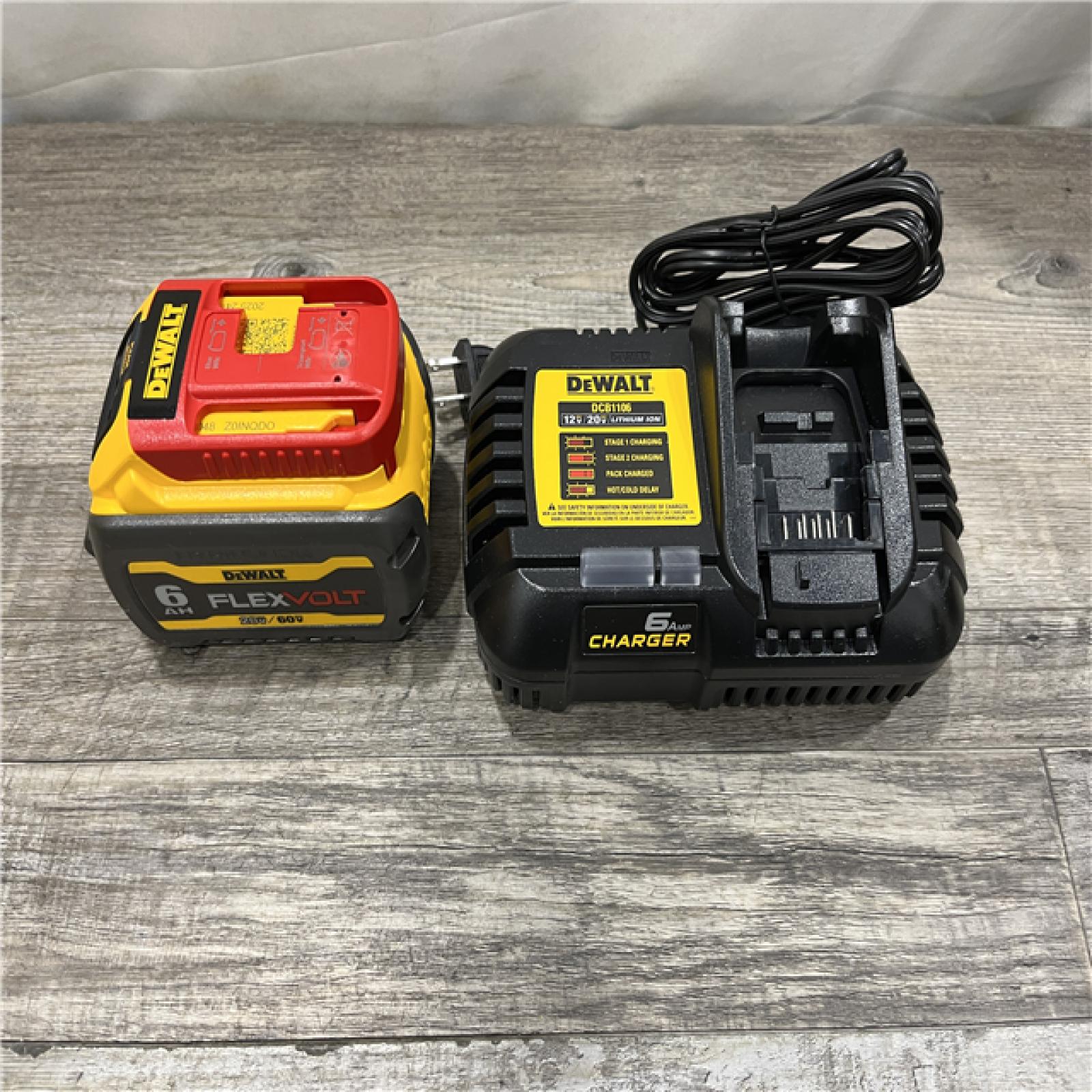 AS-IS DEWALT FLEXVOLT 20V/60V MAX Lithium-Ion 6.0Ah Battery Pack Kit
