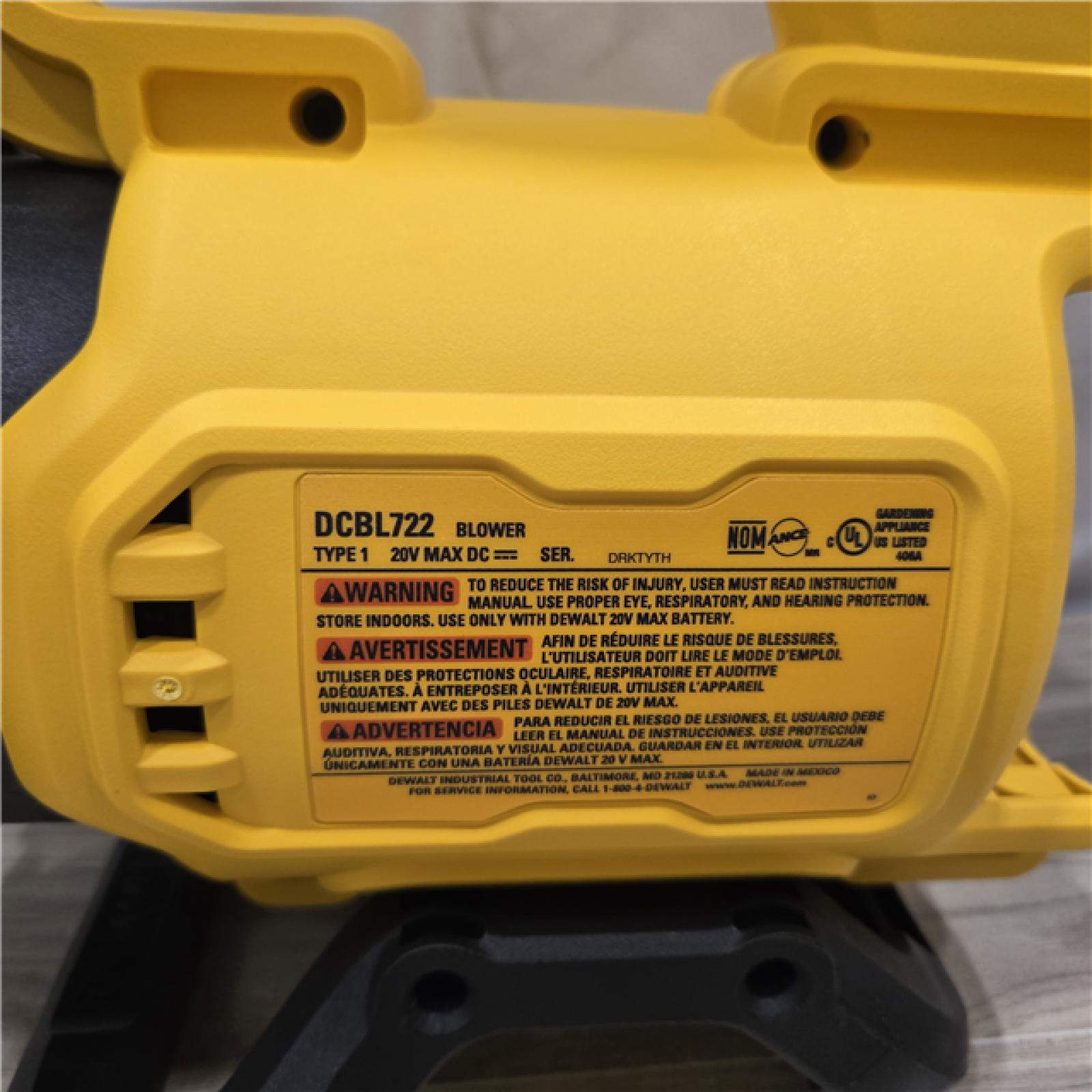 AS-IS DeWalt Brushless Cordless Handheld Leaf Blower Kit