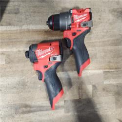 HOUSTON LOCATION - AS-IS Milwaukee 3497-22 12V Brushless Hammer Drill and Impact Driver Combo Kit