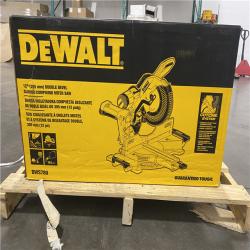 As-Is- DEWALT 15 Amp Corded 12 in. Double Bevel Sliding Compound Miter Saw