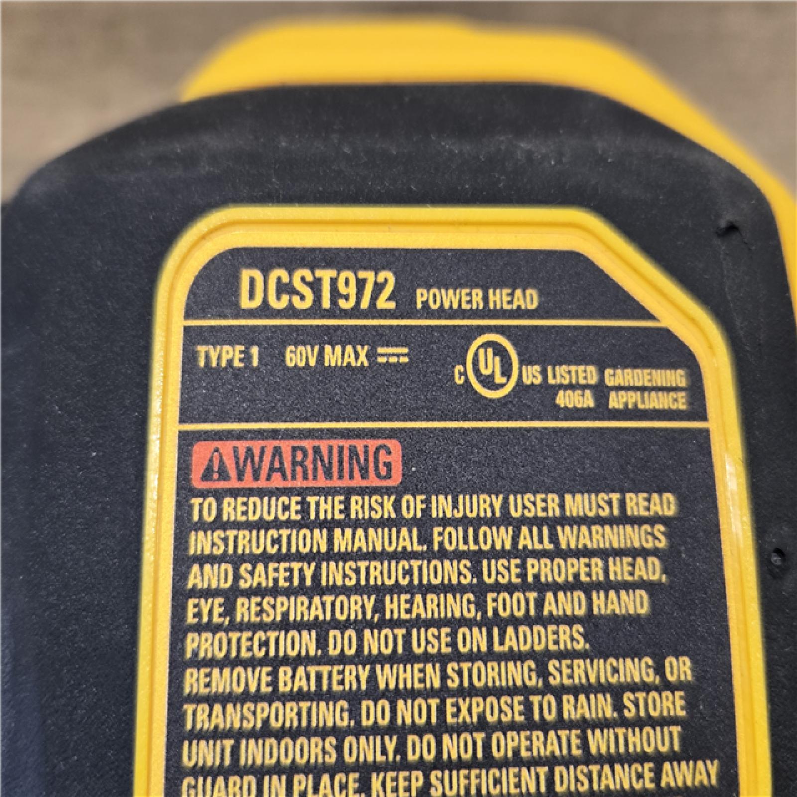 AS-IS DEWALT FLEXVOLT 60V MAX 17 in. Cordless Attachment Capable Trimmer Kit