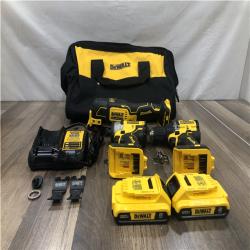 AS-IS DEWALT ATOMIC 20-Volt Lithium-Ion Cordless Brushless (4-Tool) Combo Kit