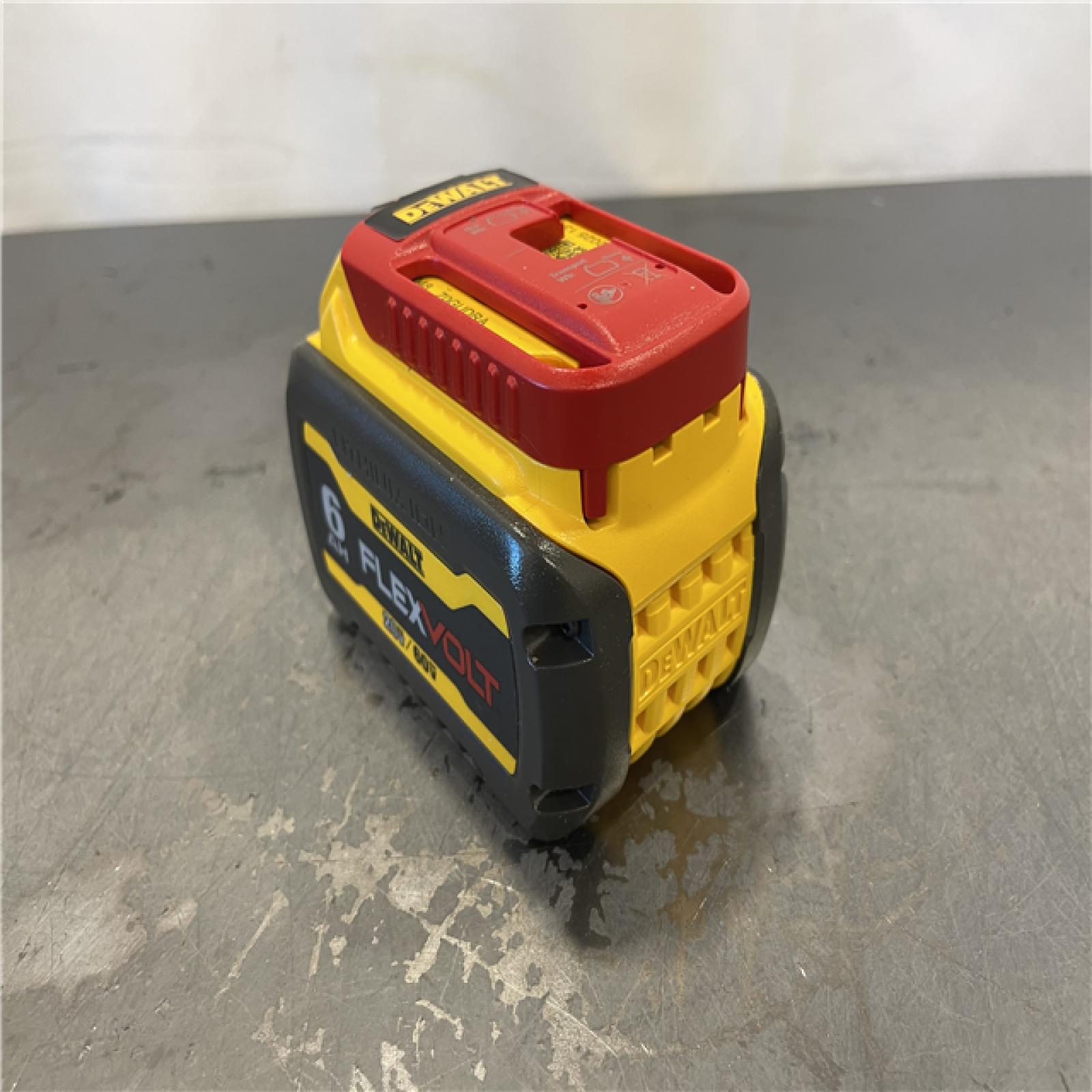 AS-IS - DEWALT FLEXVOLT 20V/60V MAX Lithium-Ion 6.0Ah Battery Pack with 6 Amp Output Charger