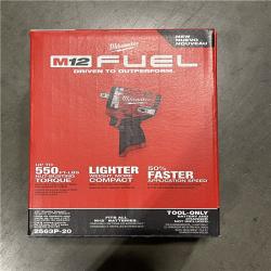NEW! - Milwaukee M12 FUEL 12V Lithium-Ion Brushless Cordless Stubby 1/2 in. Impact Wrench with Pin Detent (Tool-Only)