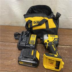 AS-IS DeWALT ATOMIC 20V MAX Cordless Compact Impact Driver Kit W/ Li-Ion Battery, 1/4, Brushless