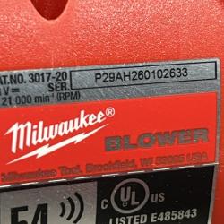 AS-IS Milwaukee FUEL 120 MPH 500 CFM 18V Brushless Cordless Battery Powered Leaf Blower Kit