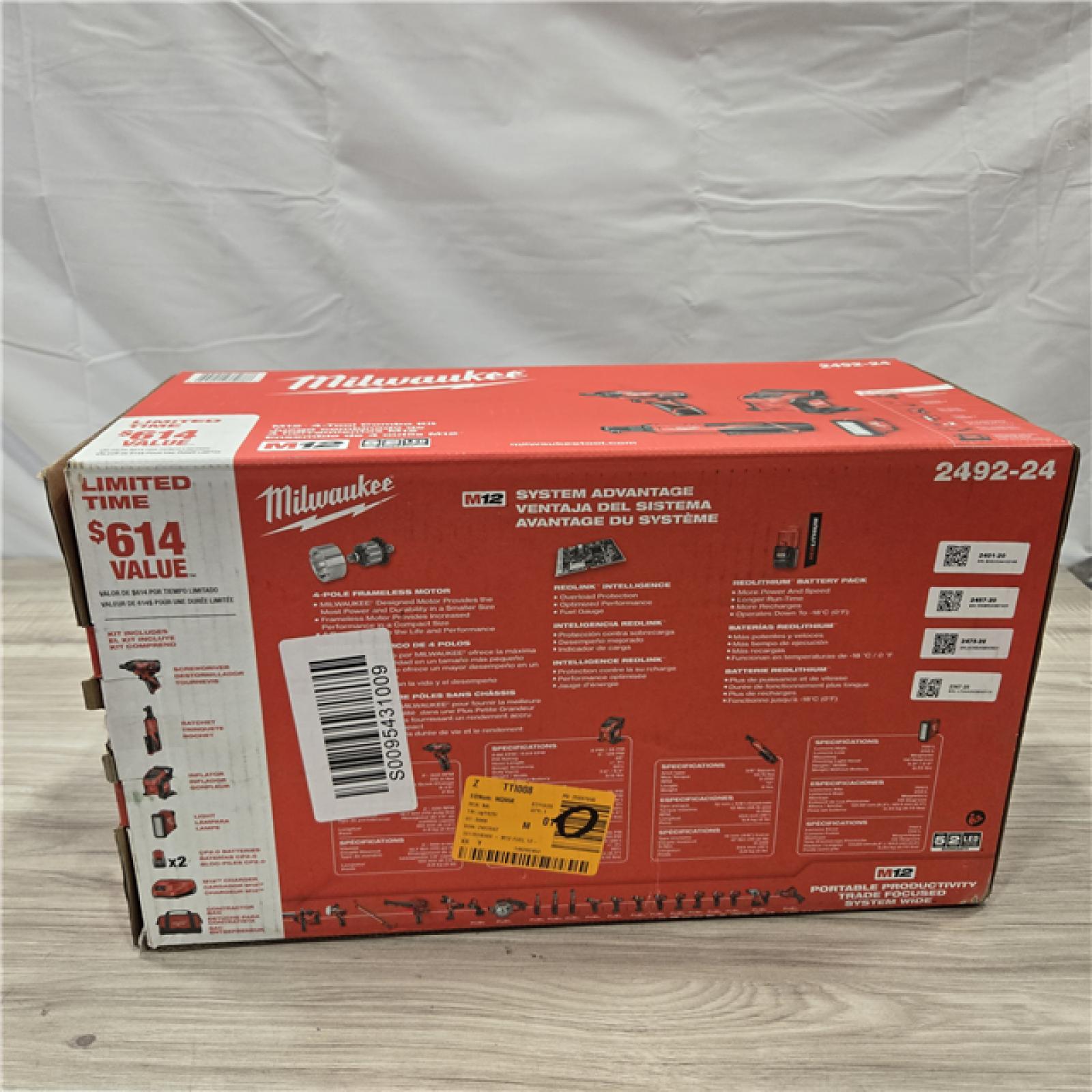 LIKE NEW! - 12V Cordless Power 4-Tool Combo Kit