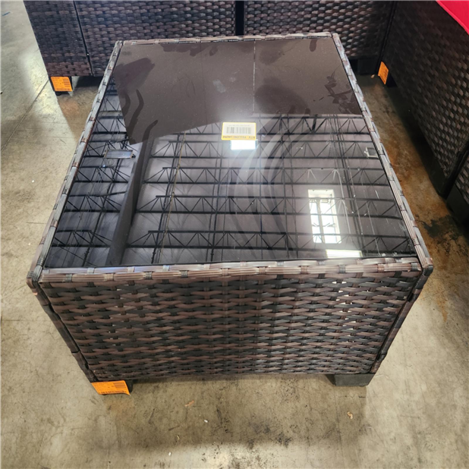 Phoenix LIKE NEW Halmuz 6-Piece Wicker Outdoor Sectional Set with Red Cushion