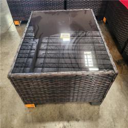 Phoenix LIKE NEW Halmuz 6-Piece Wicker Outdoor Sectional Set with Red Cushion