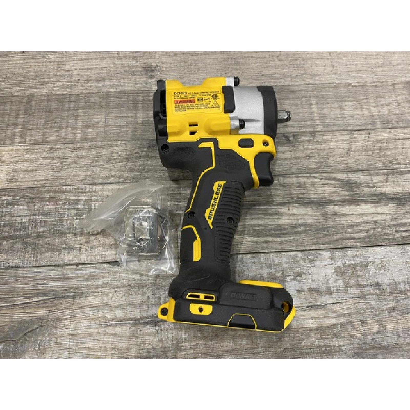 AS-IS DEWALT ATOMIC 20V MAX Cordless Brushless 3/8 in.Variable Speed Impact Wrench (Tool Only)