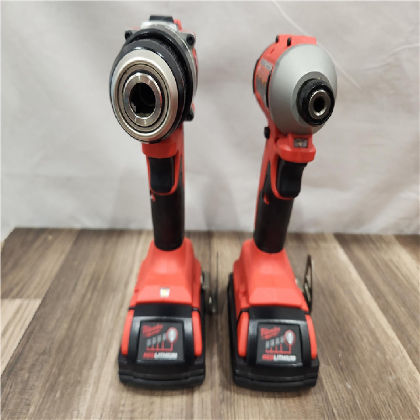 AS-IS- Milwaukee M18 Compact Brushless 2-Tool Combo Kit