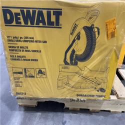 NEW- DeWalt 15 Amp Corded 12 in. Single Bevel Compound Miter Saw