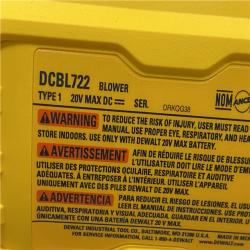 AS-IS DEWALT 20V MAX* XR Brushless Cordless Handheld Blower Kit