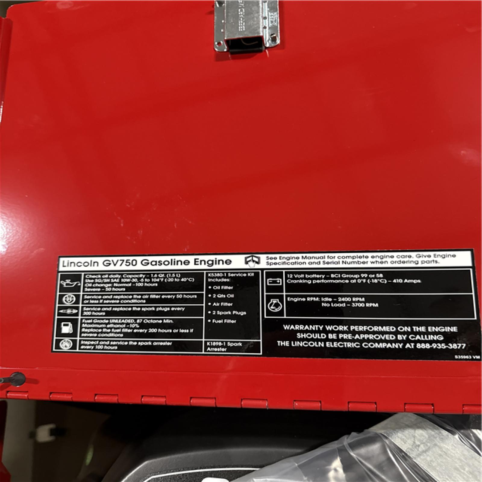 California AS-IS Lincoln Electric Eagle 10 000 Plus Welder/Generator