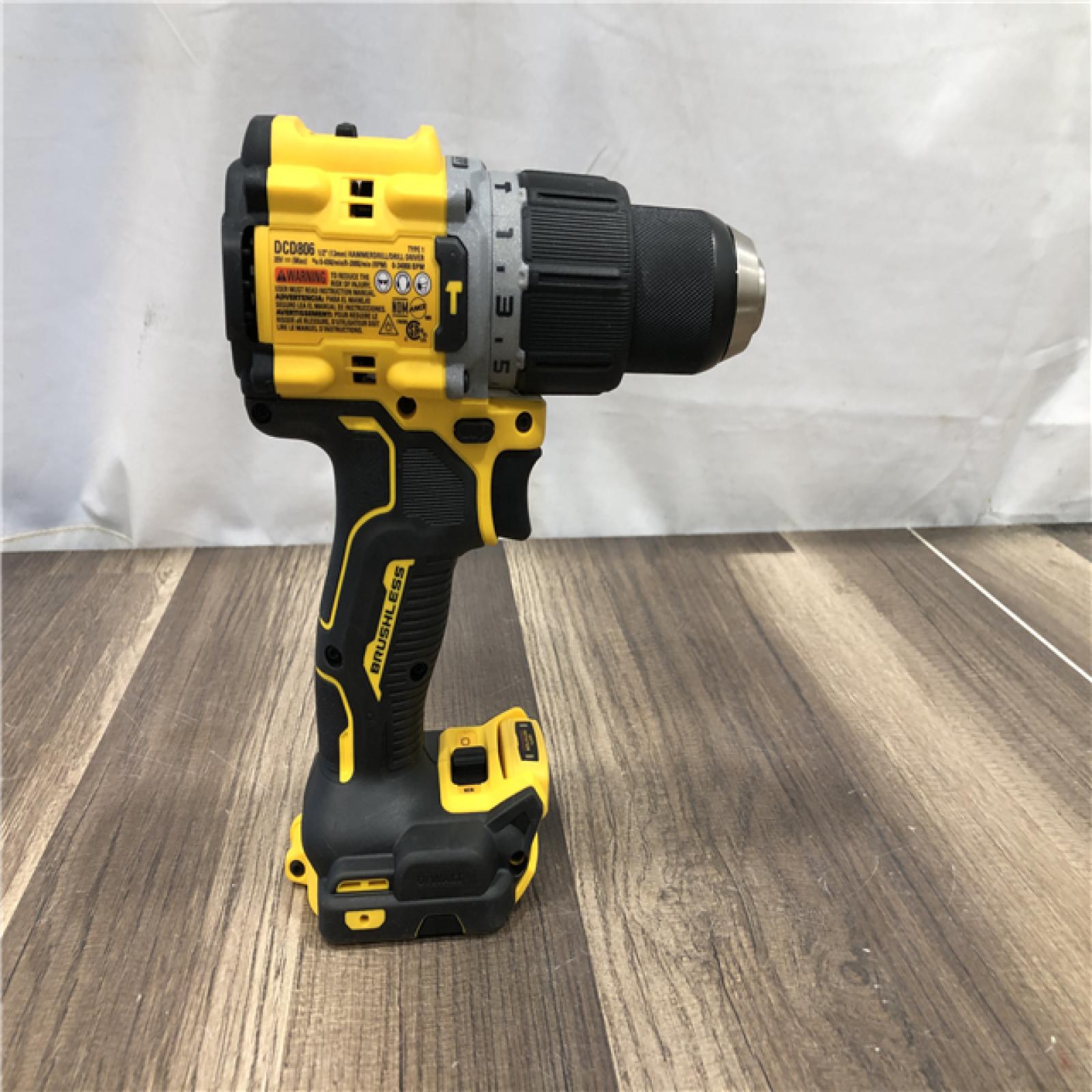 AS-IS DEWALT 20V XR Brushless Cordless 1/2 in. Hammer Drill (Tool-Only)