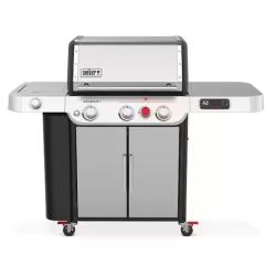 DALLAS LOCATION - Weber Genesis Smart SX-335 3-Burner Liquid Propane Gas Grill in Stainless Steel with Side Burner