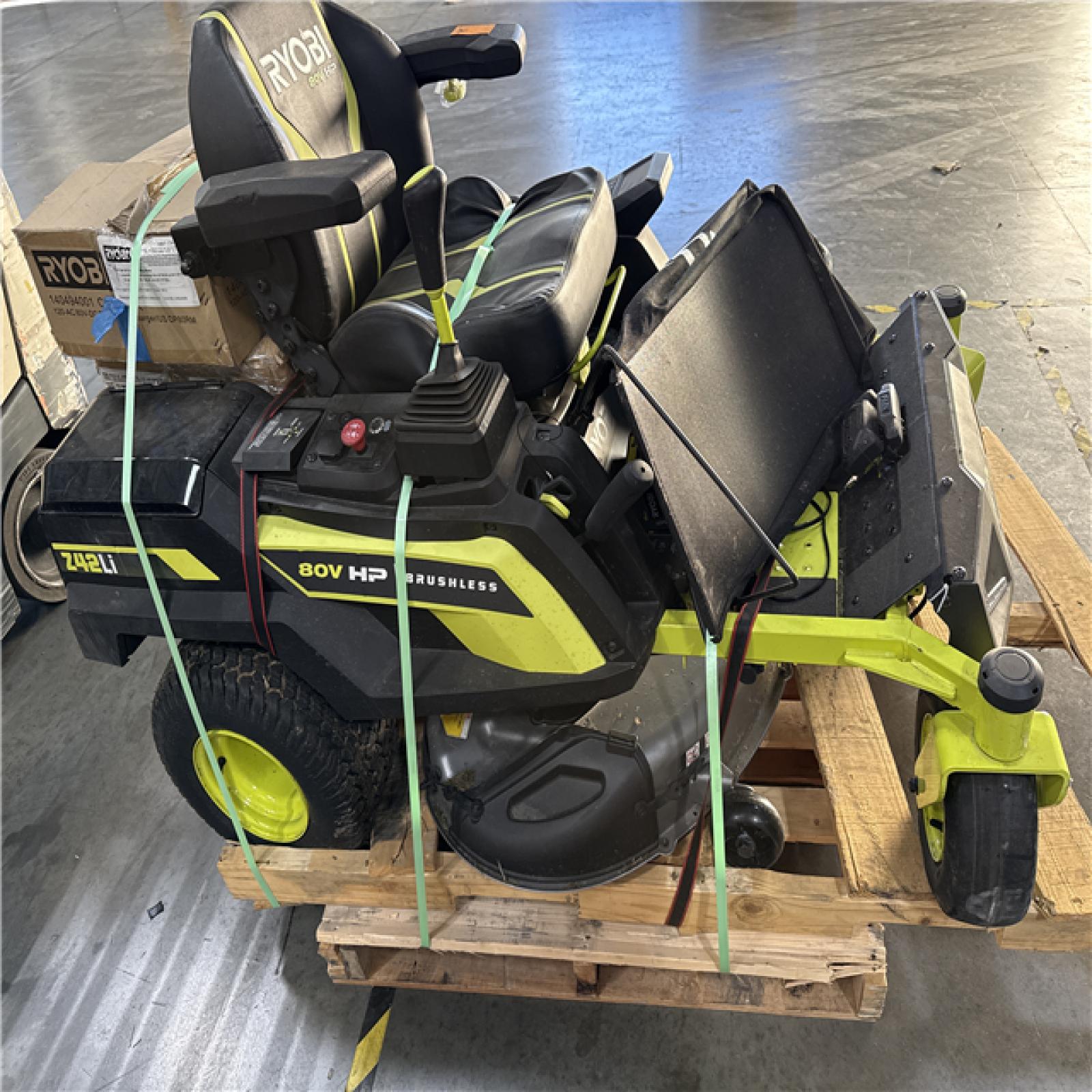 California AS-IS Ryobi 80V HP Brushless Riding Mower Z42Li