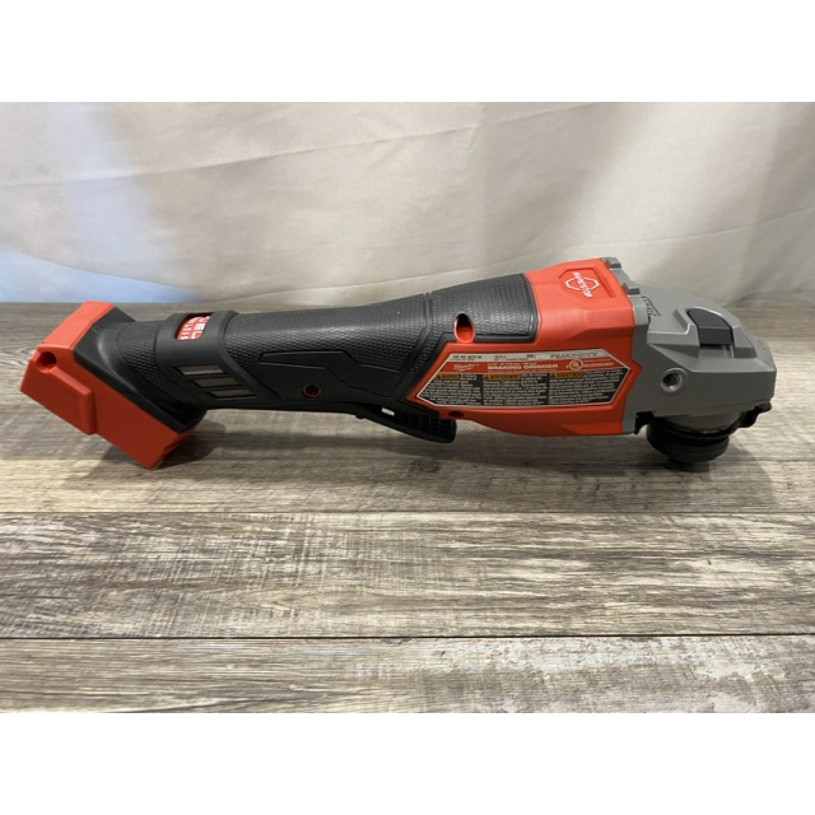 AS-IS Milwaukee FUEL 18-Volt Lithium-Ion Brushless Cordless 4-1/2 in./6 in. Braking Grinder with Paddle Switch (Tool-Only)