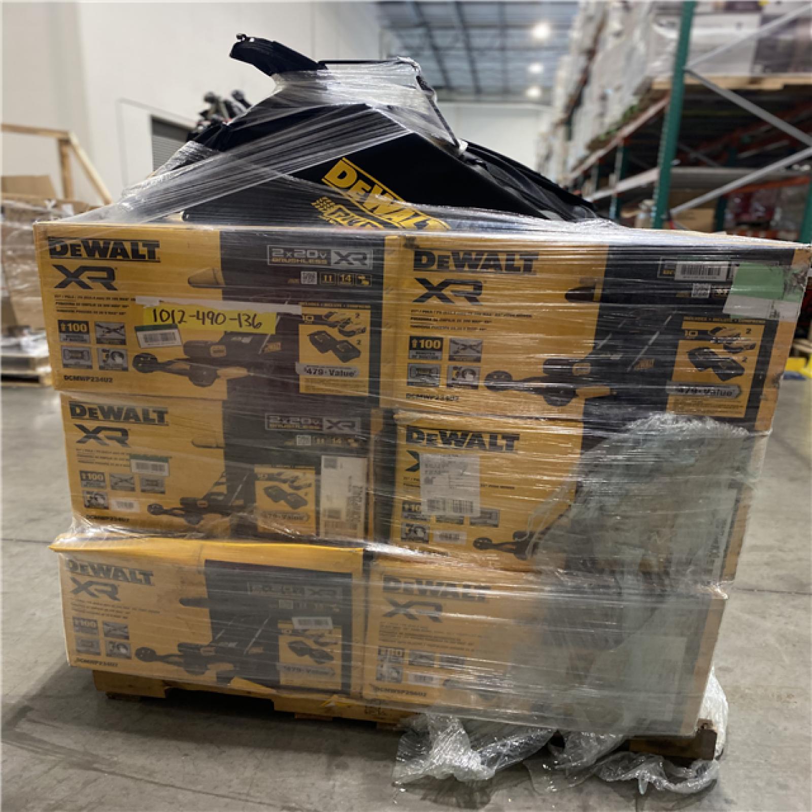 Dallas Location - As-Is Dewalt Lawn Mower Pallet