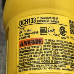 AS-IS DEWALT 20V MAX Cordless Brushless 1 in. SDS Plus D-Handle Concrete and Masonry Rotary Hammer (Tool Only)