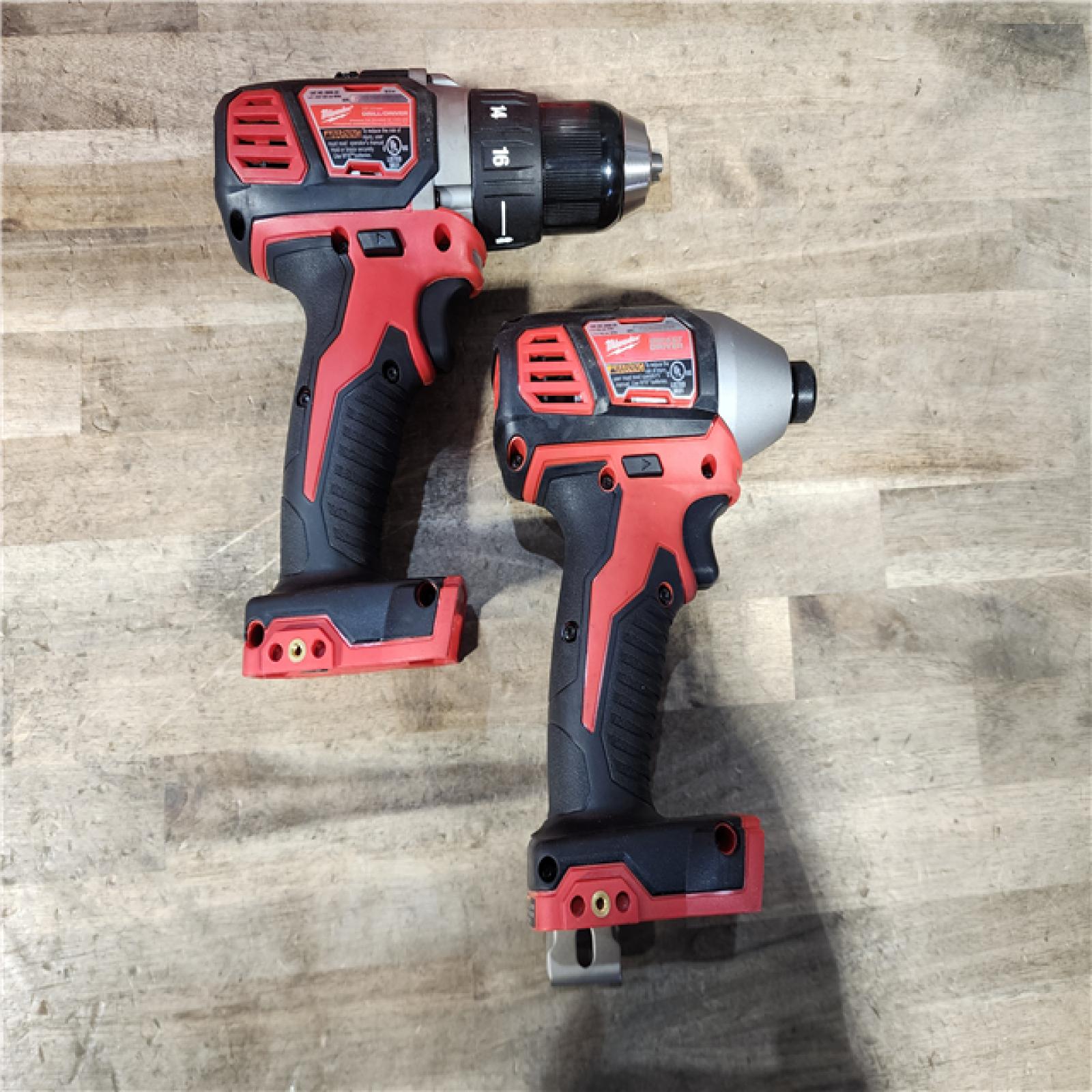 HOUSTON LOCATION - AS-IS Milwaukee 18V Cordless Brushed 2-Tool Drill/Driver and Impact Driver Kit