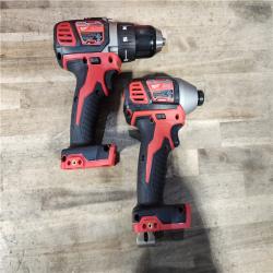 HOUSTON LOCATION - AS-IS Milwaukee 18V Cordless Brushed 2-Tool Drill/Driver and Impact Driver Kit
