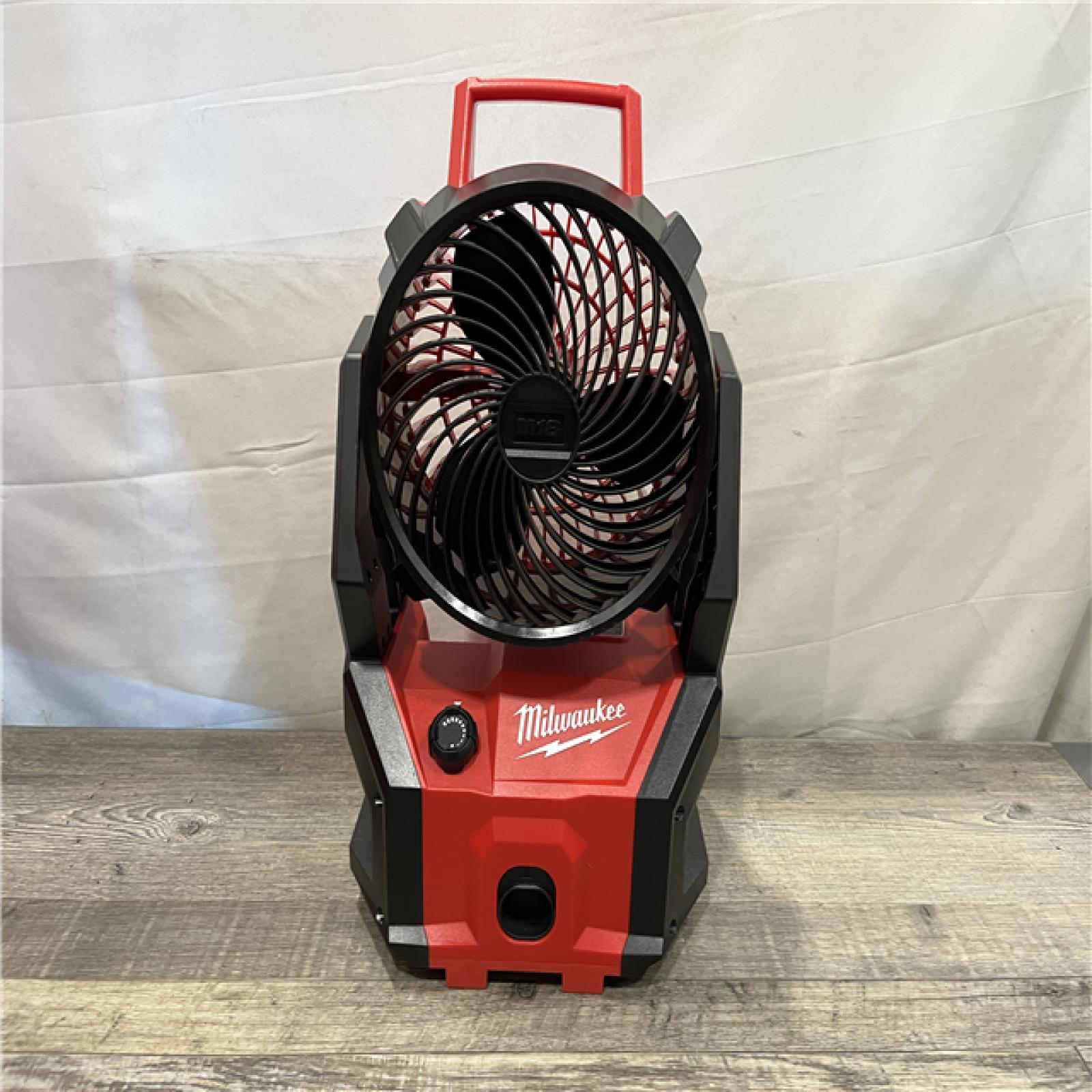 AS-IS Milwaukee 18-Volt Lithium-Ion Brushless Cordless PACKOUT Jobsite Fan (Tool-Only)
