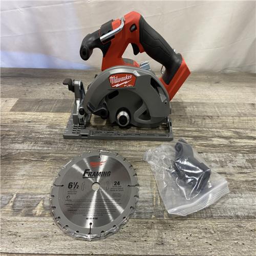 AS-IS Milwaukee FUEL 18V Lithium-Ion Brushless Cordless 6-1/2 in. Circular Saw (Tool-Only)