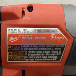 AS-IS Milwaukee FUEL 18V Lithium-Ion Brushless Cordless Hammer Drill and Impact Driver Combo Kit