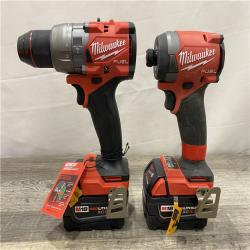 AS-IS Milwaukee FUEL 18V Lithium-Ion Brushless Cordless Hammer Drill and Impact Driver Combo Kit