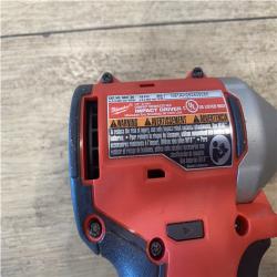 AS-IS Milwaukee 18V Lithium-Ion Compact Brushless Cordless 1/4 in. Impact Driver (Tool-Only)