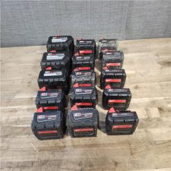 HOUSTON LOCATION - AS-IS MILWAUKEE BATTERY PACK QTY - 15