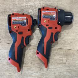 AS-IS Milwaukee 12-Volt Lithium-Ion Brushless Cordless Subcompact Drill and Impact Driver Combo Kit
